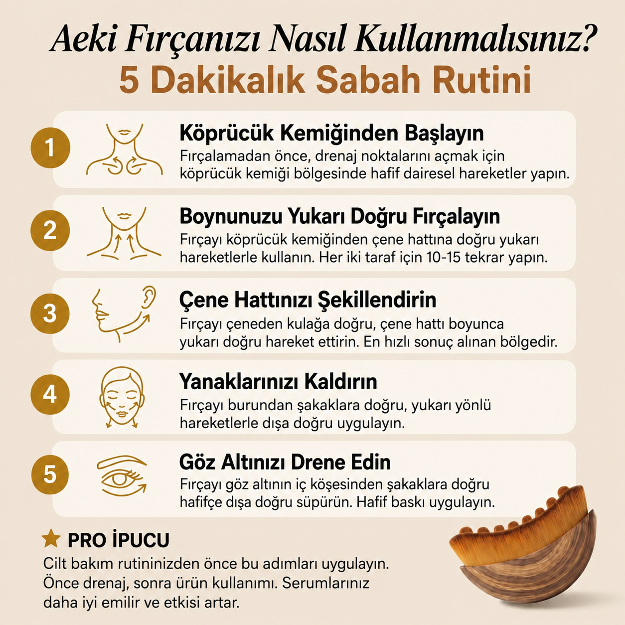 Herline SculptBrush™ Yüz Şekillendirici Masaj Fırçası