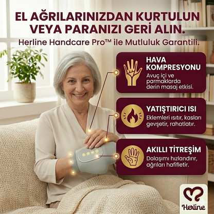 Herline HandCare Pro™  El Masaj Aleti ( 3 Teknoloji 1 Cihazda)