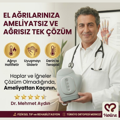 Herline HandCare Pro™  El Masaj Aleti ( 3 Teknoloji 1 Cihazda)