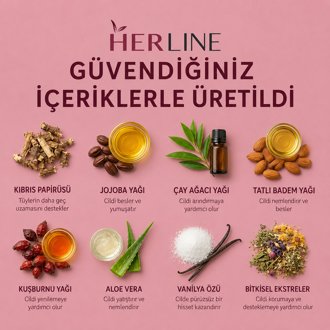 Herline SmoothCycle™ Daha Geç Uzayan Tüyler İçin Bakım Yağı