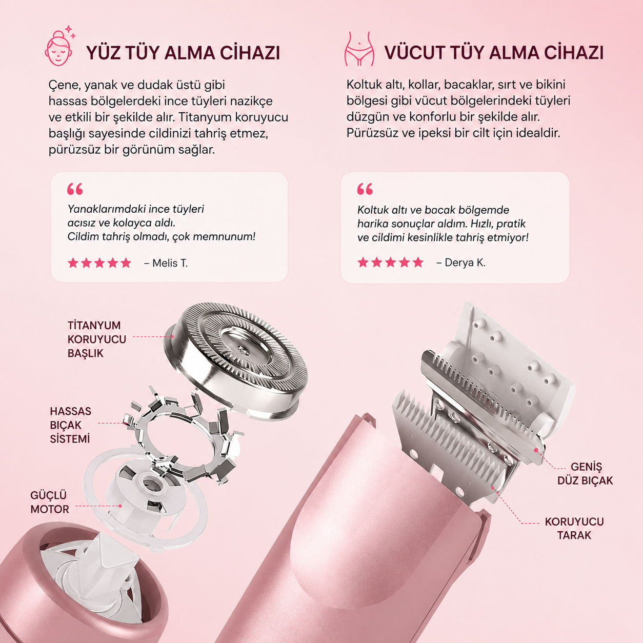 Herline SmoothTrim 2'si 1 Arada Tıraş Makinası