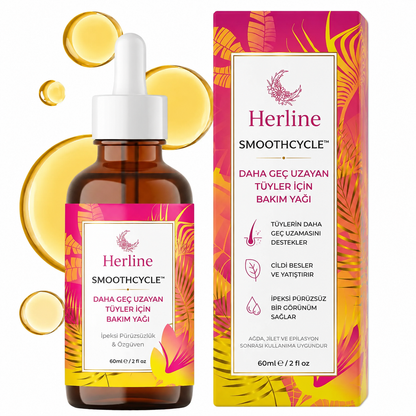 Herline SmoothCycle™ Daha Geç Uzayan Tüyler İçin Bakım Yağı