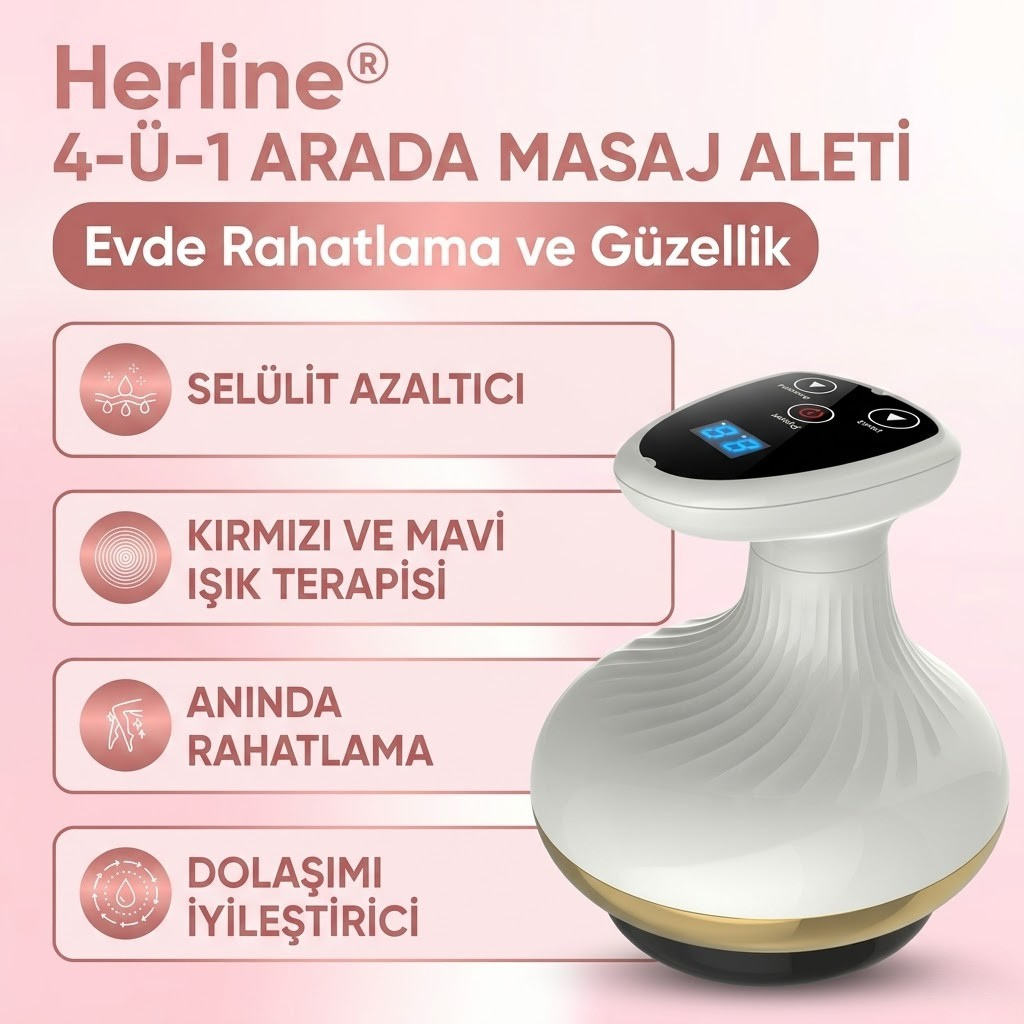 Herline 4'ü 1 Arada Masaj Aleti (Selülit, Lipödem, Lenfödem)