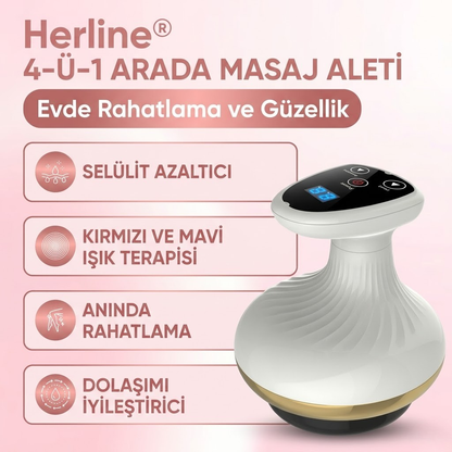 Herline 4'ü 1 Arada Masaj Aleti (Selülit, Lipödem, Lenfödem)