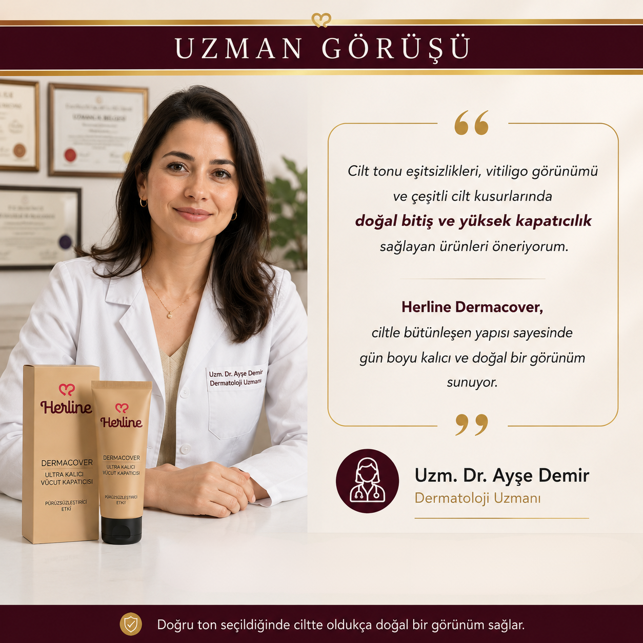 Herline DermaCover Ultra (Kalıcı Vücut Kapatıcısı)