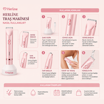 Herline SmoothTrim 2'si 1 Arada Tıraş Makinası