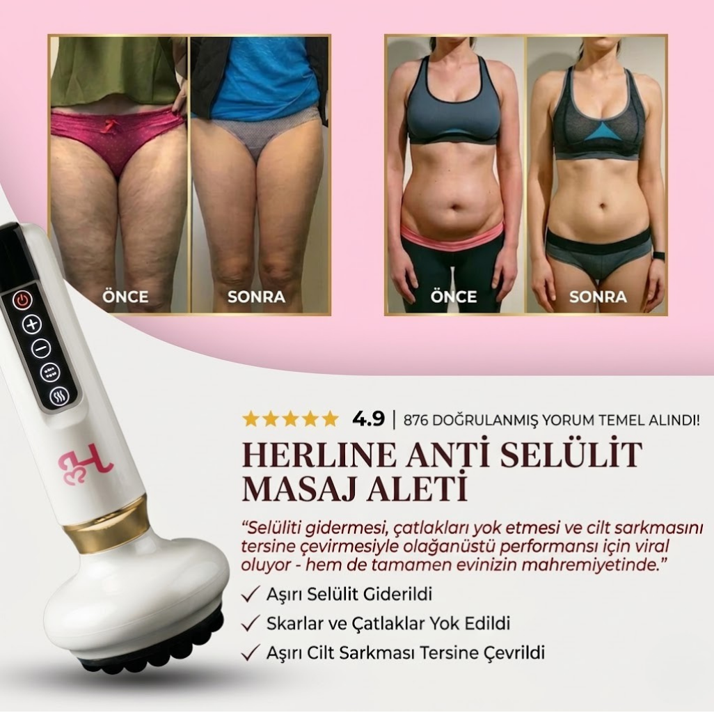 Herline Selülit Karşıtı Masaj Aleti( 7-Etkili Derin Dönüşüm Mekanizmalı)