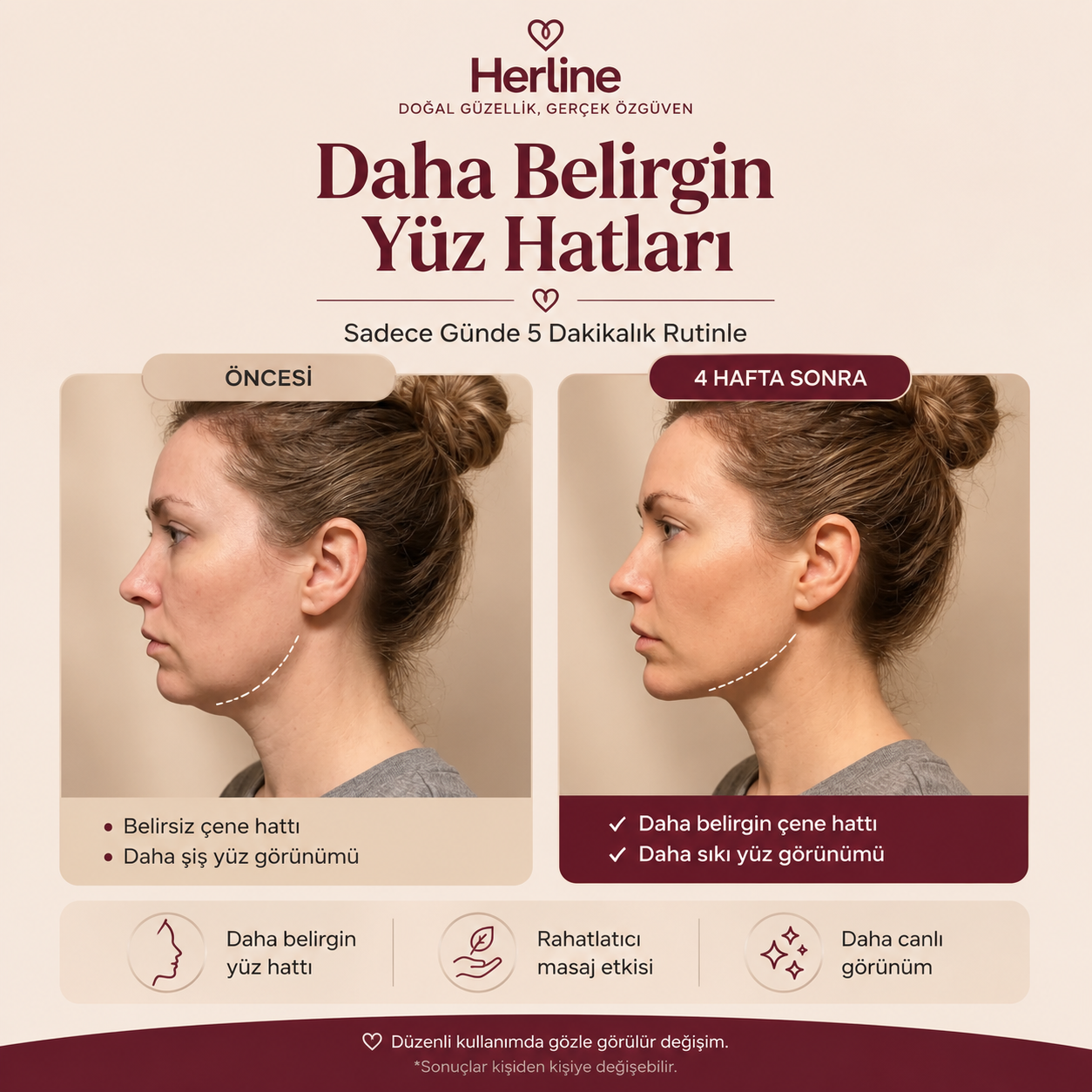 Herline SculptBrush™ Yüz Şekillendirici Masaj Fırçası
