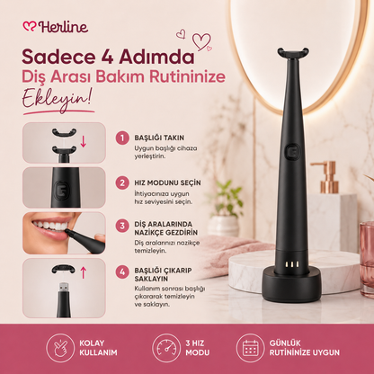 Herline SonicFloss Pro Sonik Diş Arası Temizlik Cihazı